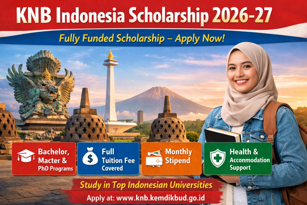 KNB Indonesia Scholarship 2026-27 – Fully Funded Scholarship: Apply Now