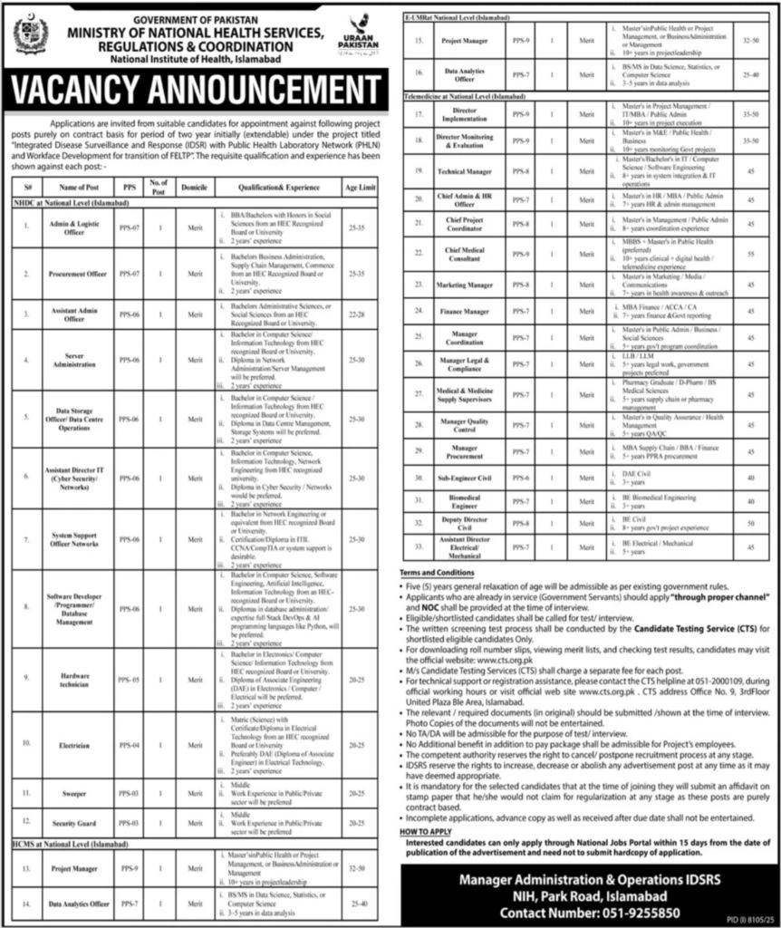 National Health Services Jobs 2026: Apply for Coordination Roles
