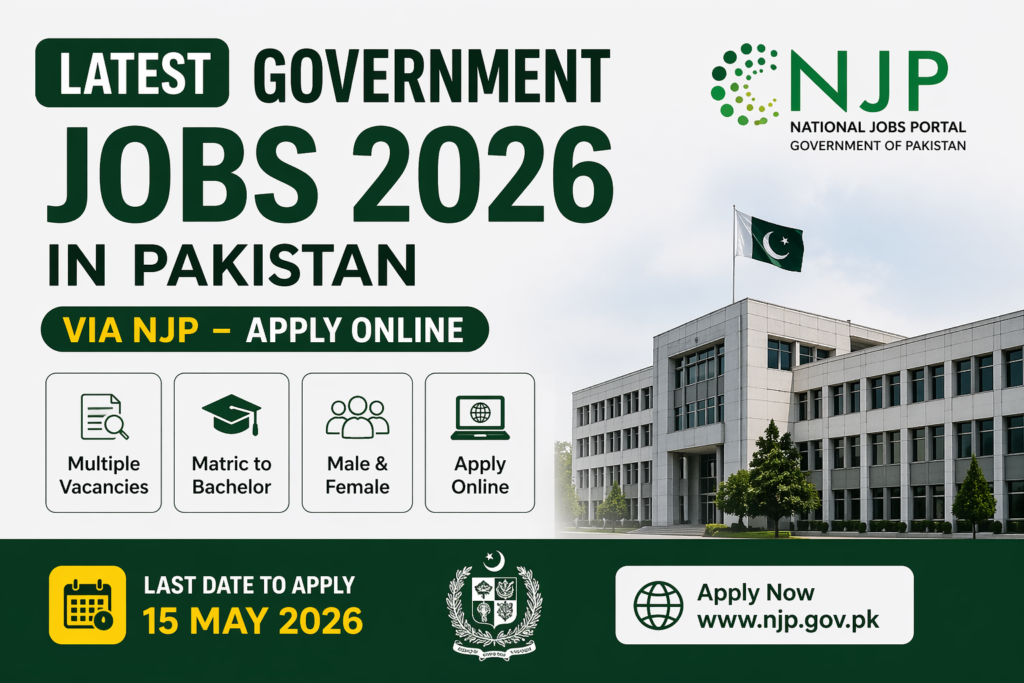 New Govt Jobs 2026 Pakistan Today – Latest Vacancies