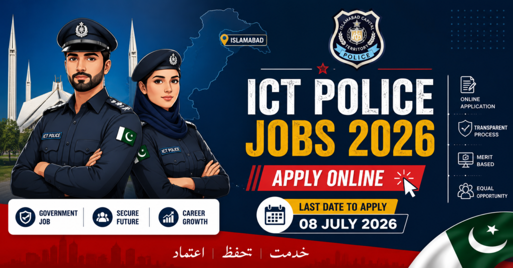 Amazing Jobs in Pakistan Punjab Police 2026 Apply Online for Latest ICT Police Vacancies
